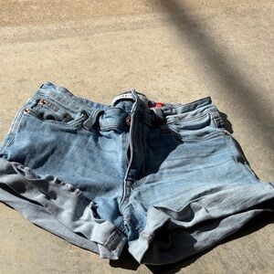 Celebrity Pink Light Blue Jean Shorts